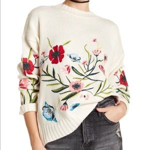 Romeo & Juliet Couture Floral Sweater
